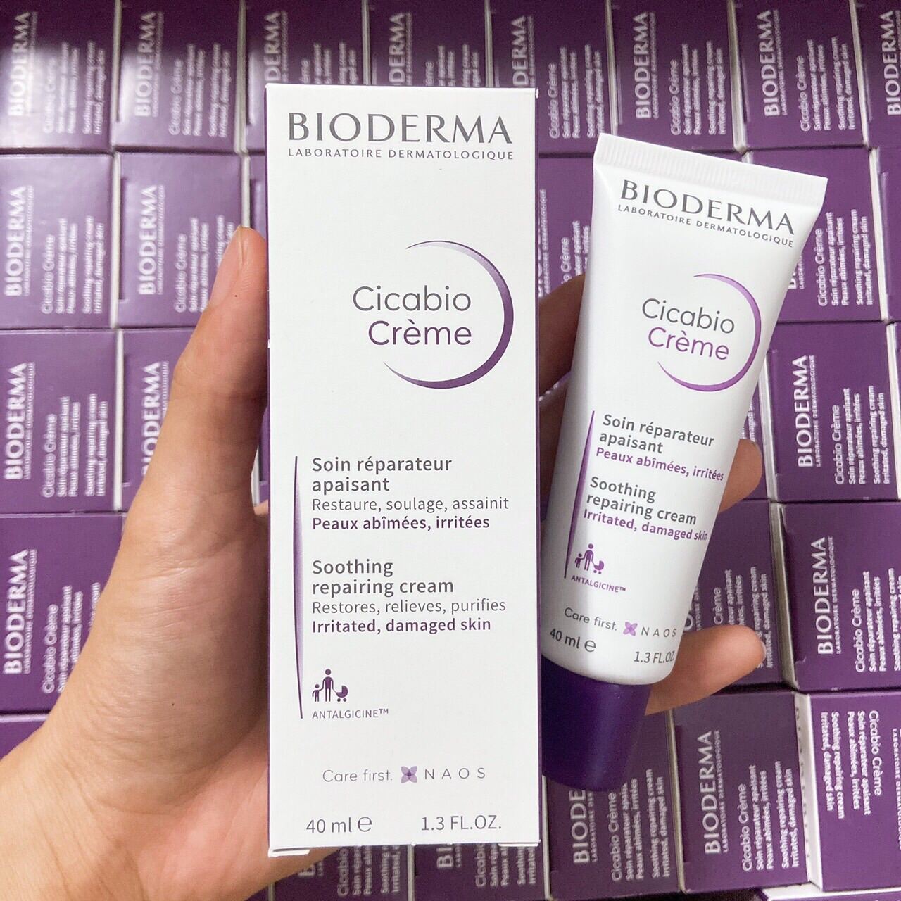 Kem Dưỡng Bioderma Hỗ Trợ Phục Hồi Da Tổn Thương 40ml Cicabio Creme 