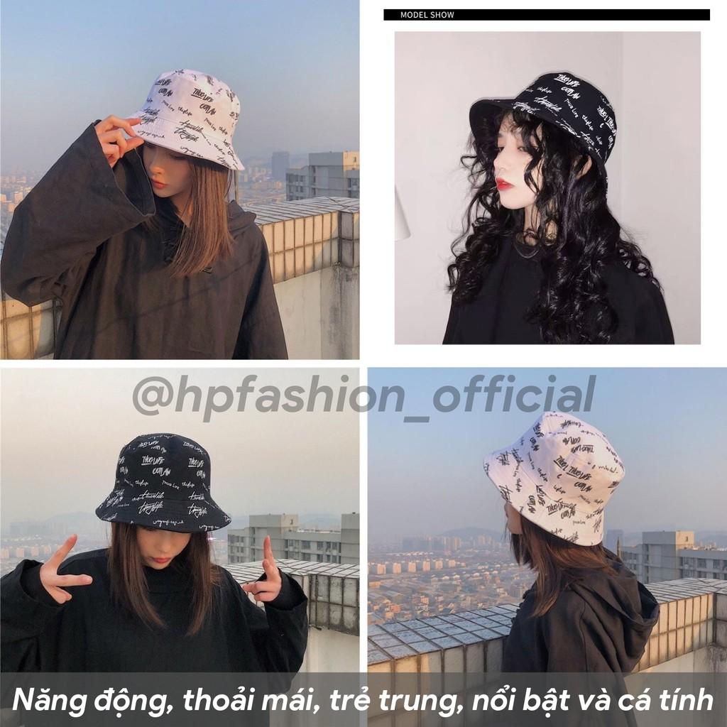 Mũ bucket 2 mặt Thuglife ️ Nón tai bèo vành tròn hoạ tiết nhiều màu sắc Ulzzang form unisex nam nữ