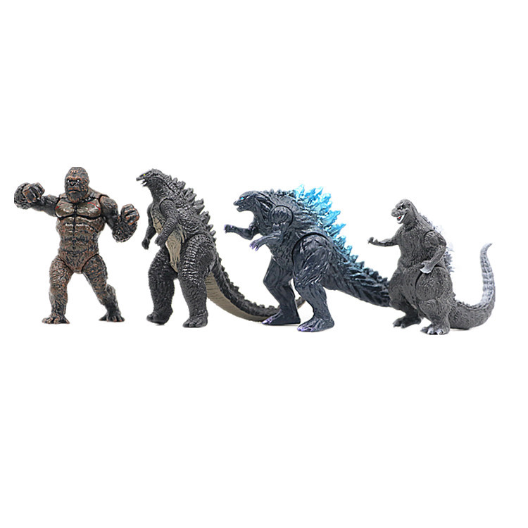 Mô Hình 08 Nhân Vật Godzilla Đấu Với KingKong Mẫu 06 - Cao 9cm