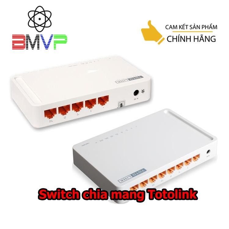 Switch chia mạng Totolink 5 Port, 8 Port 100MB Thường - Hàng chính hãng