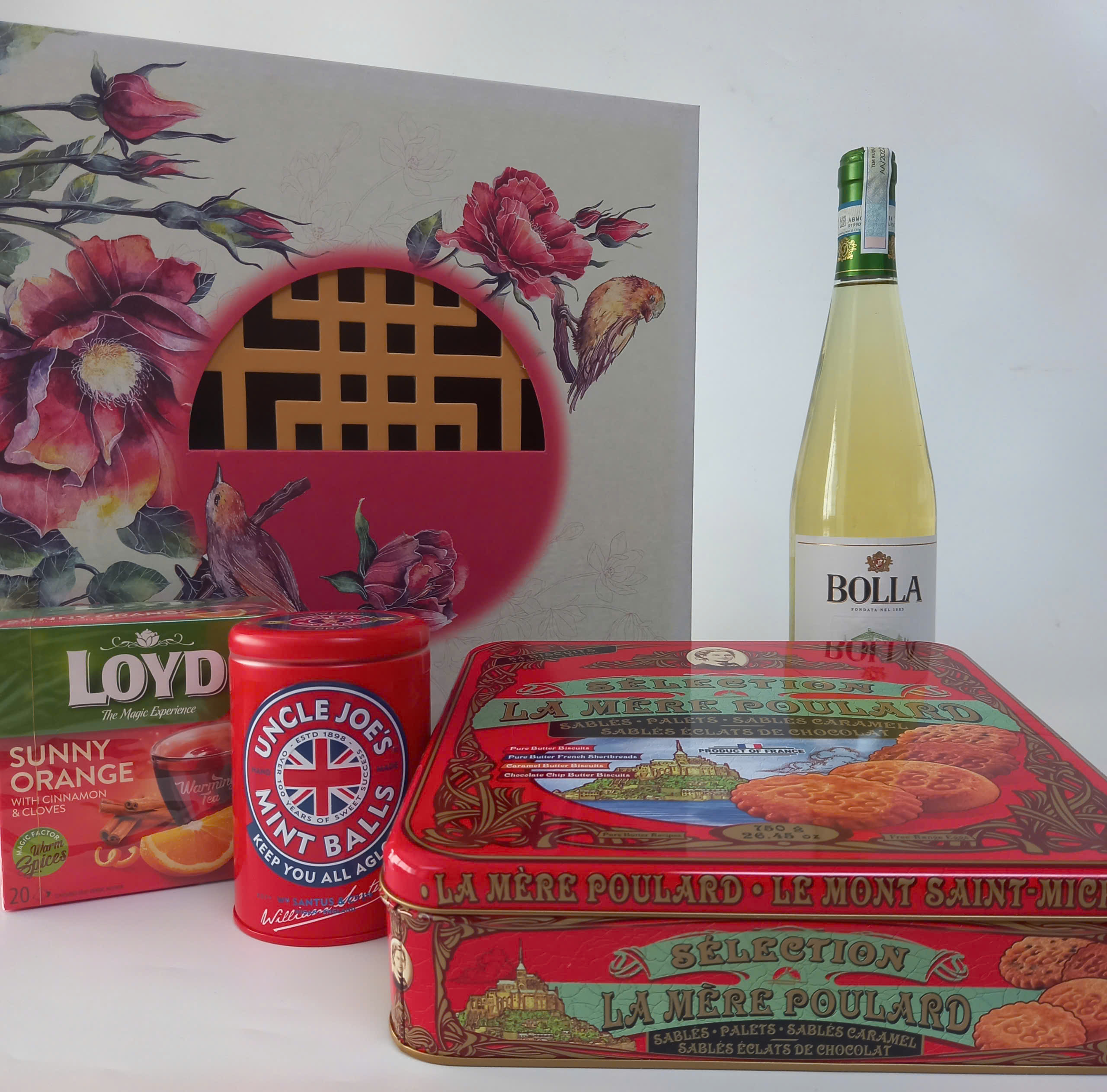 Hộp quà tặng, Hộp quà tết, Hộp bánh kẹo, Giỏ quà tết Sài Gòn Gourmet 2025- SGGM2025HQ01 [kèm thiệp chúc tết và túi giấy]