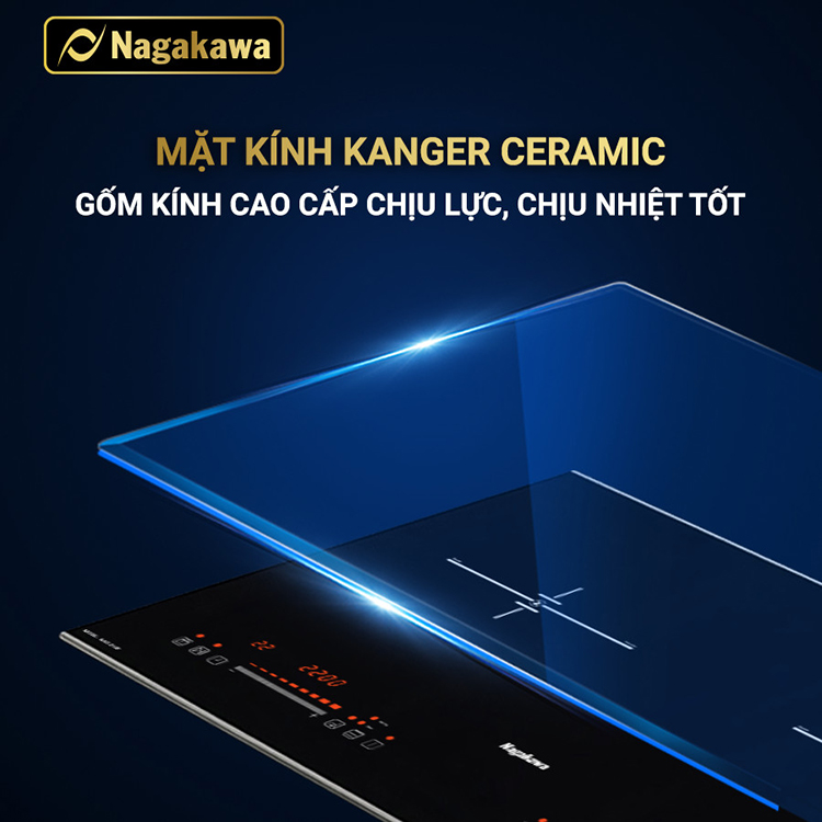 Bếp Đôi Điện Từ Inverter Nagakawa NAG1214M - Hàng Chính Hãng