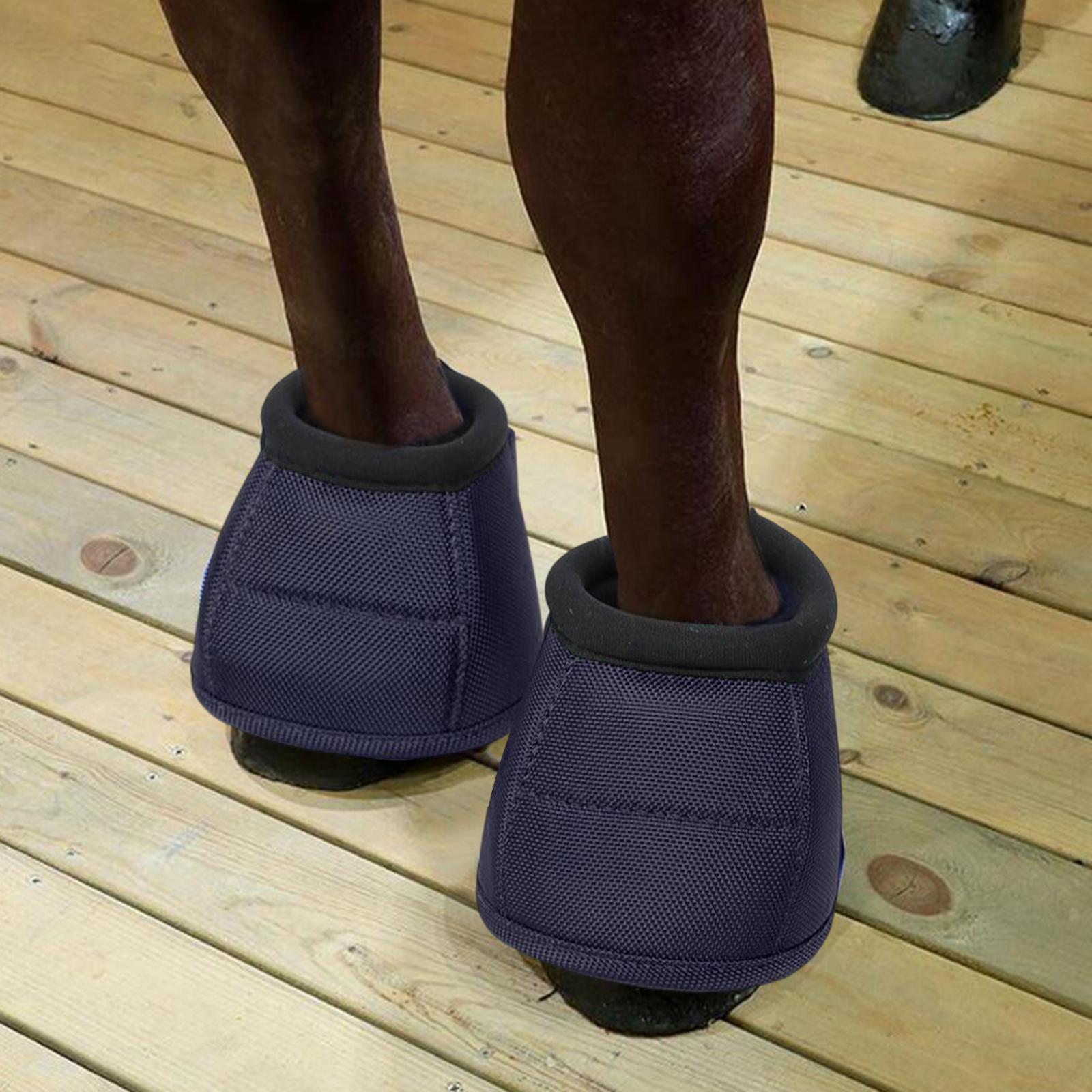 Horse Bell Boots Protector Guard Bowl Shock Absorbing Hoof Boot