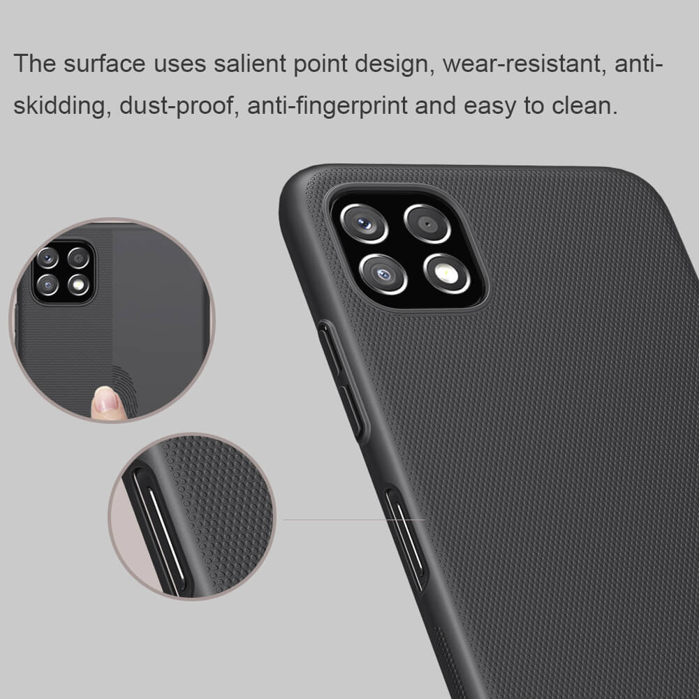Ốp Lưng Sần chống sốc cho Samsung Galaxy A22 5G hiệu Nillkin Super Frosted Shield - hàng nhập khẩu