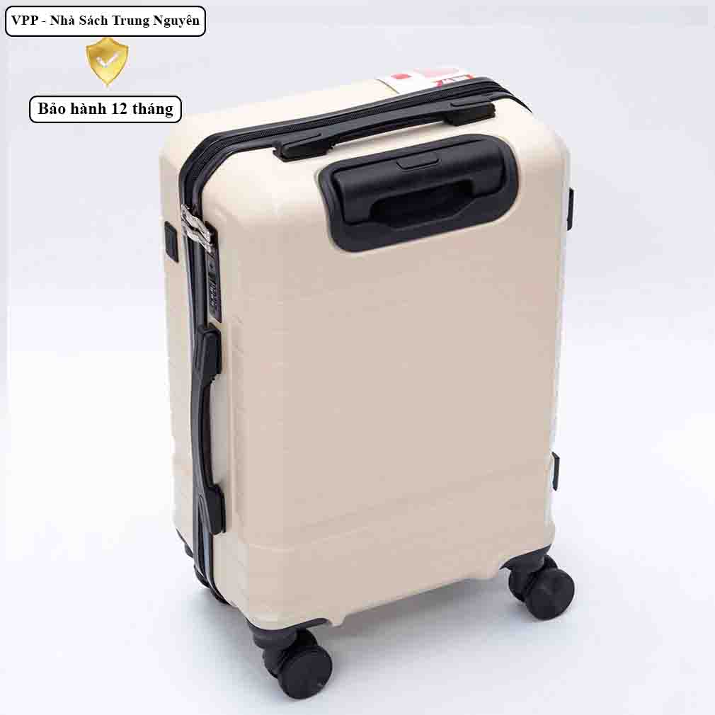 Vali kéo Xbags White Titan Pro size 20 cao cấp chống va đập khóa TSA XB6105