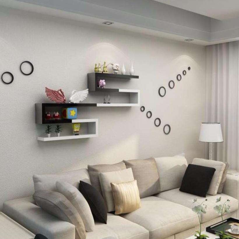 Kệ trang trí treo tường 2 thanh chữ J