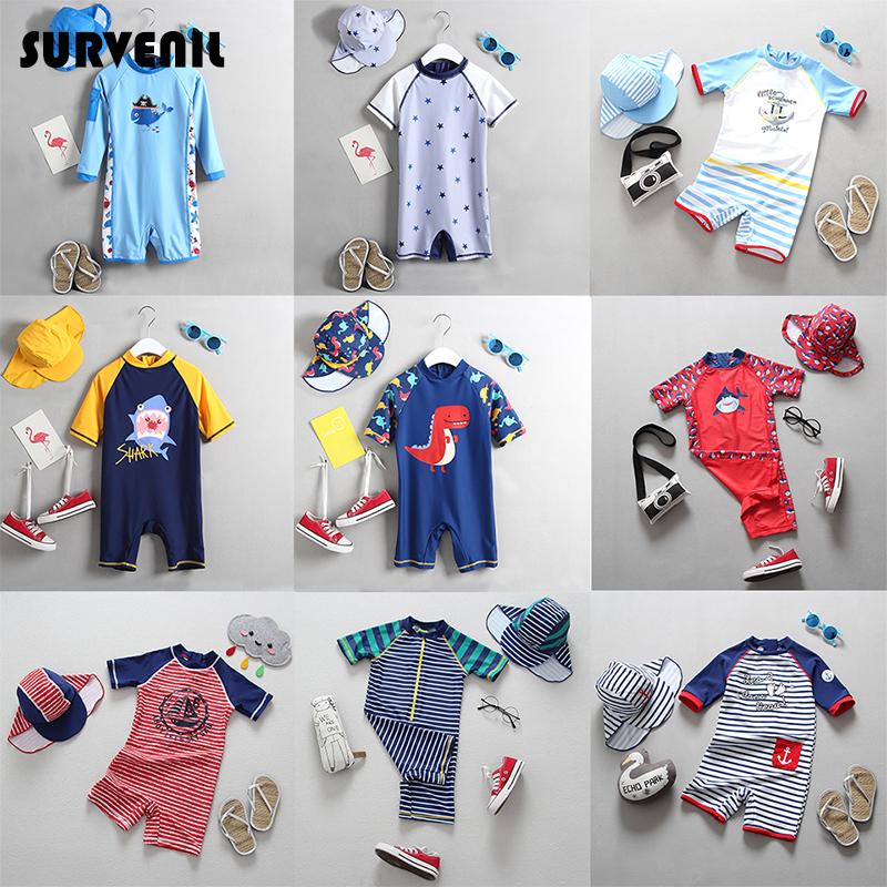 Đồ Bơi Trẻ Em Đồ Bơi Trẻ Em 1 Chống Tia UV Cho Bé Đồ Bơi Cá Mập Khủng Long Áo Tắm Bé Trai Bé Tập Bơi