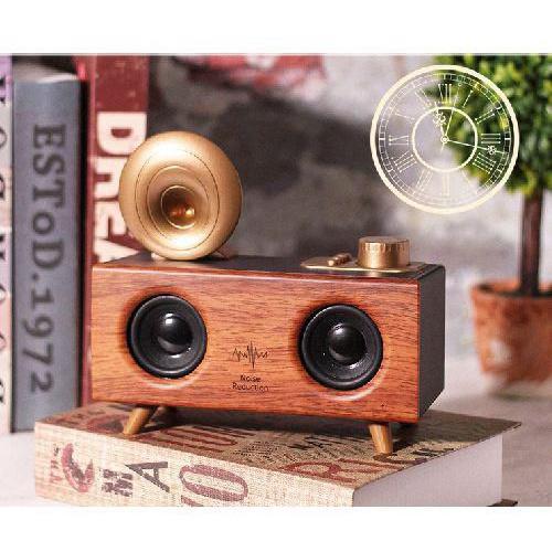 Loa Bluetooth mini thiết kế giả loa kèn cổ điển B6