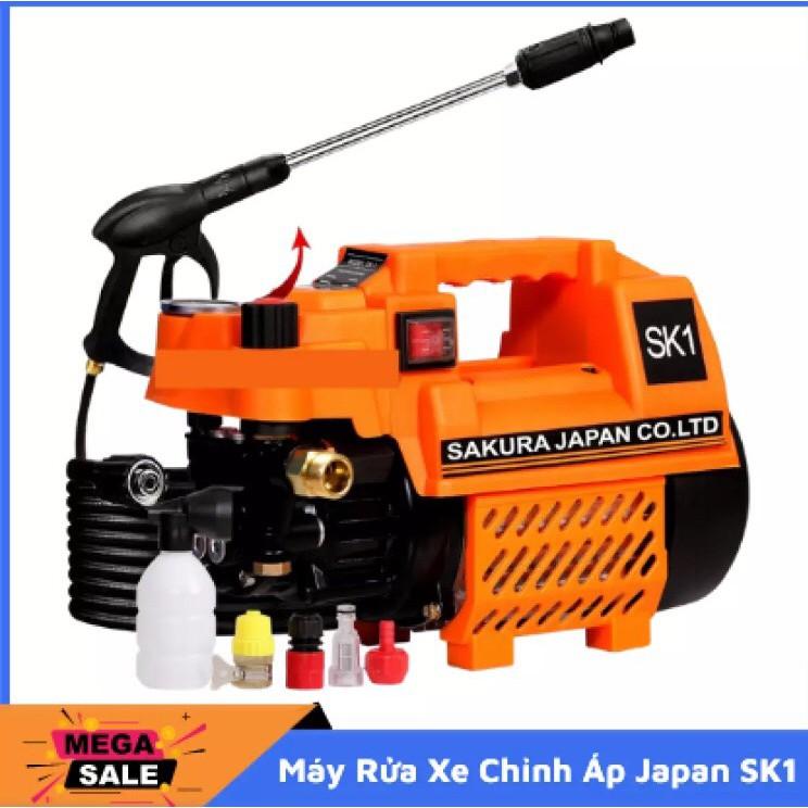 Máy Rửa Xe SAKURA SK 1 Thế Hệ 2021,Có Chỉnh Áp Nhập Khẩu