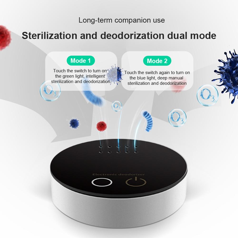 Mini Portable Intelligent Air Purifier Ozonide Deodorant Tool Household Refrigerator Deodorant Machine Double Mode