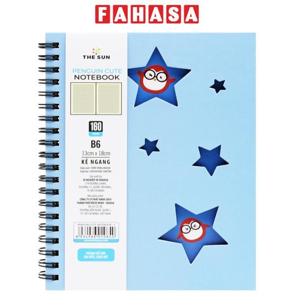 Sổ Lò Xo Bìa Cứng Penguin Cute B6 - Kẻ Ngang - 160 Trang 80gsm - The Sun 02