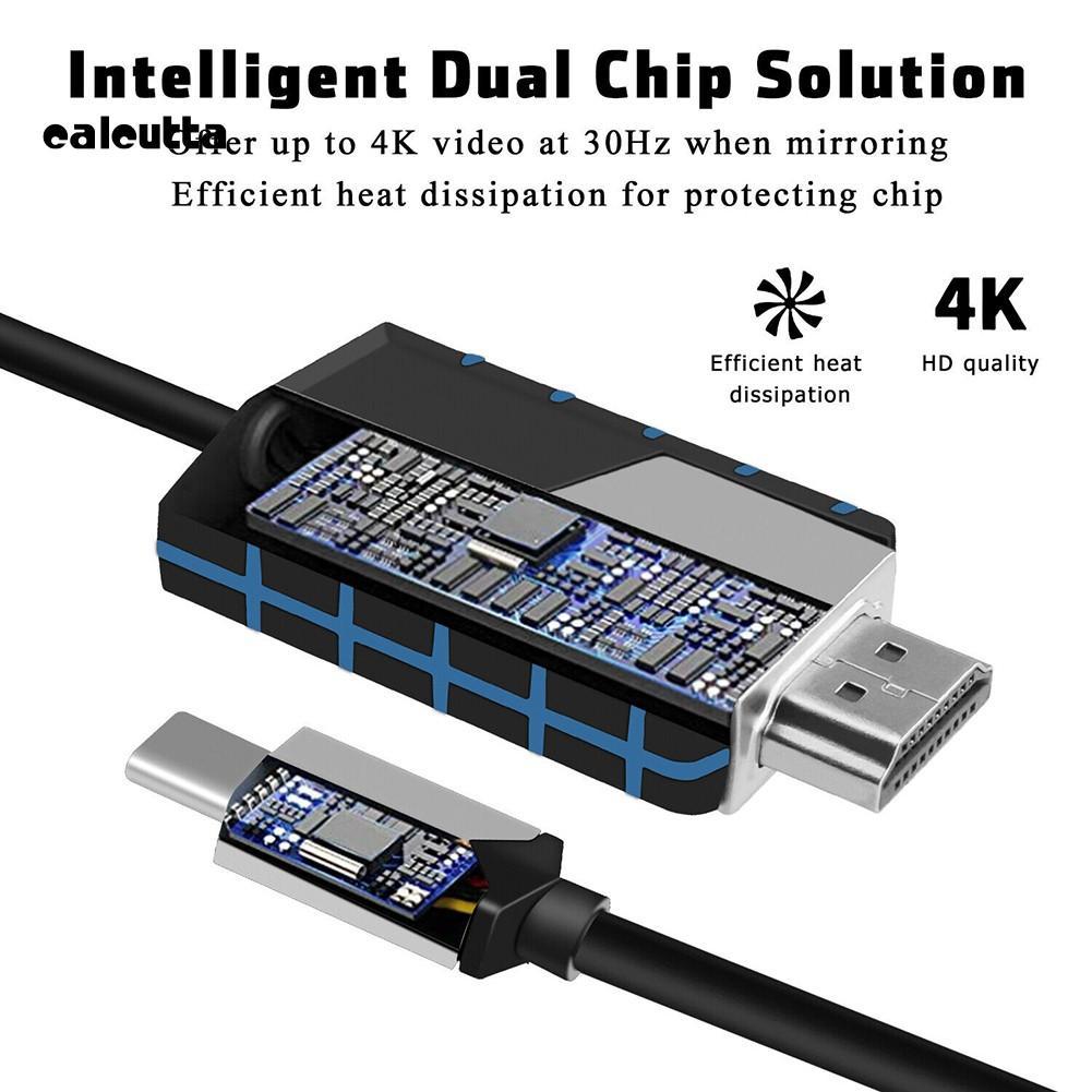 Dây Cáp Chuyển Đổi Từ Giác Cắm Type-C Sang Cổng Hdmi 4k