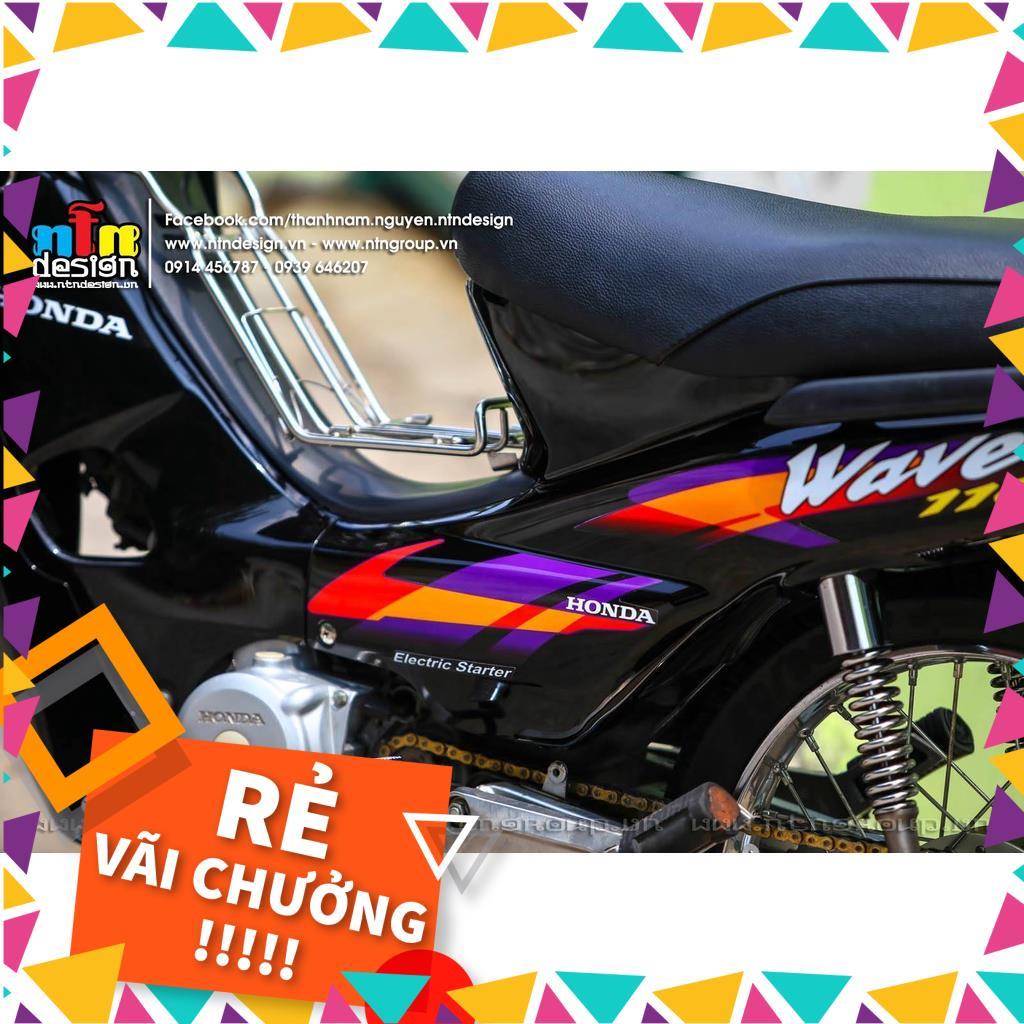 Tem Rời Wave  Nhỏ Mẫu Tím Đen Vàng