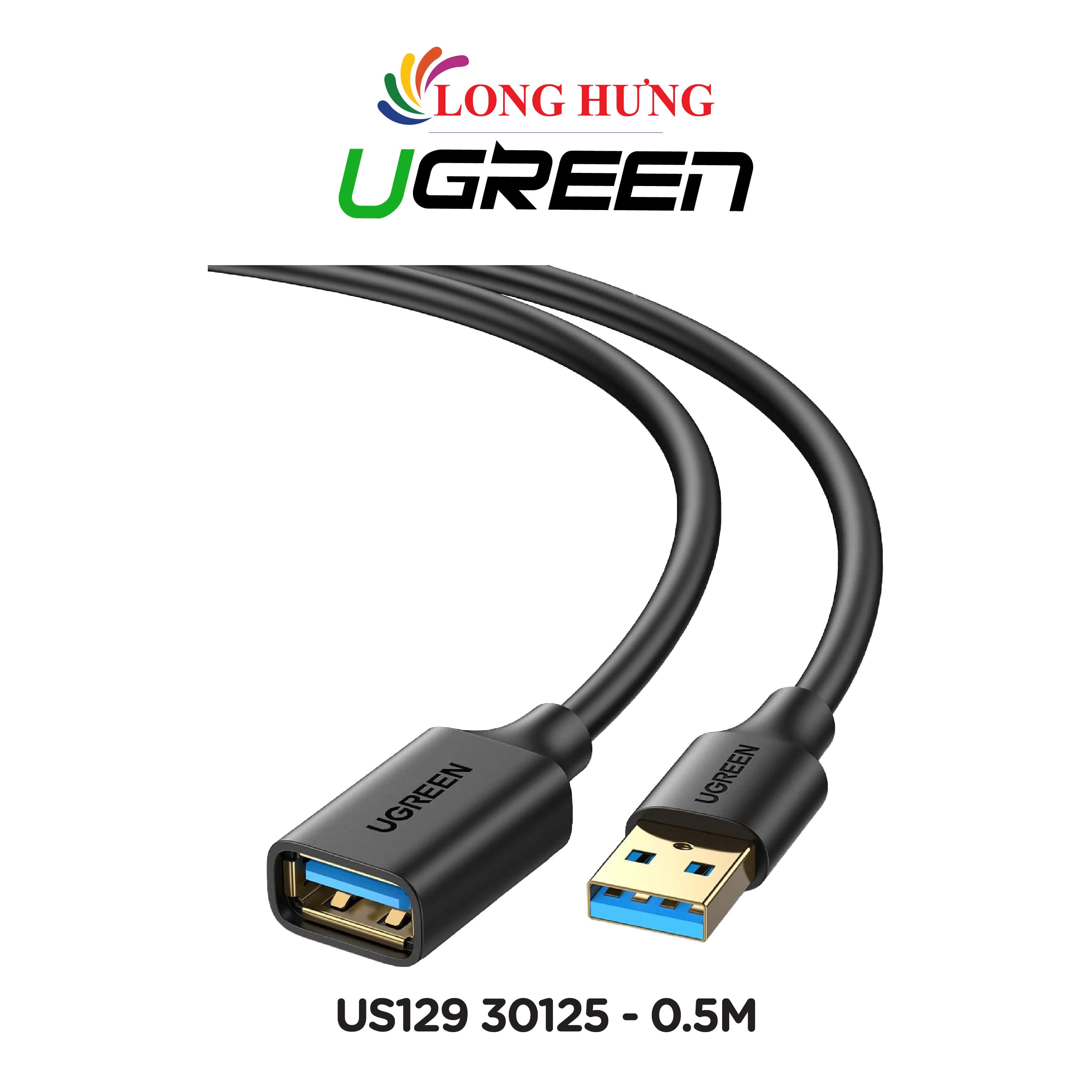 Cáp USB 3.0 nối dài Ugreen Extension Male Cable US129 - Hàng chính hãng