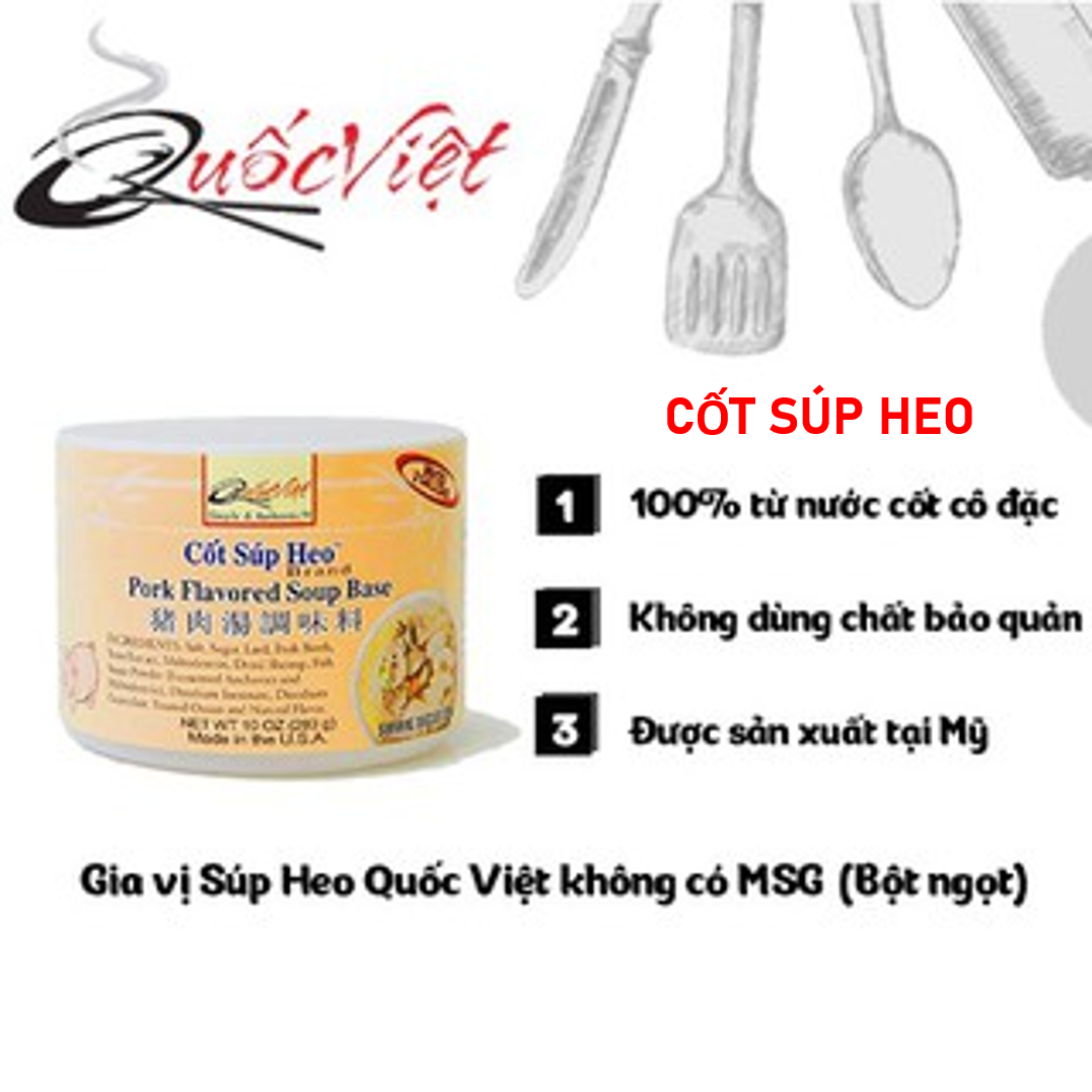 Cốt súp heo Quốc Việt - Hộp 300g - VN10458