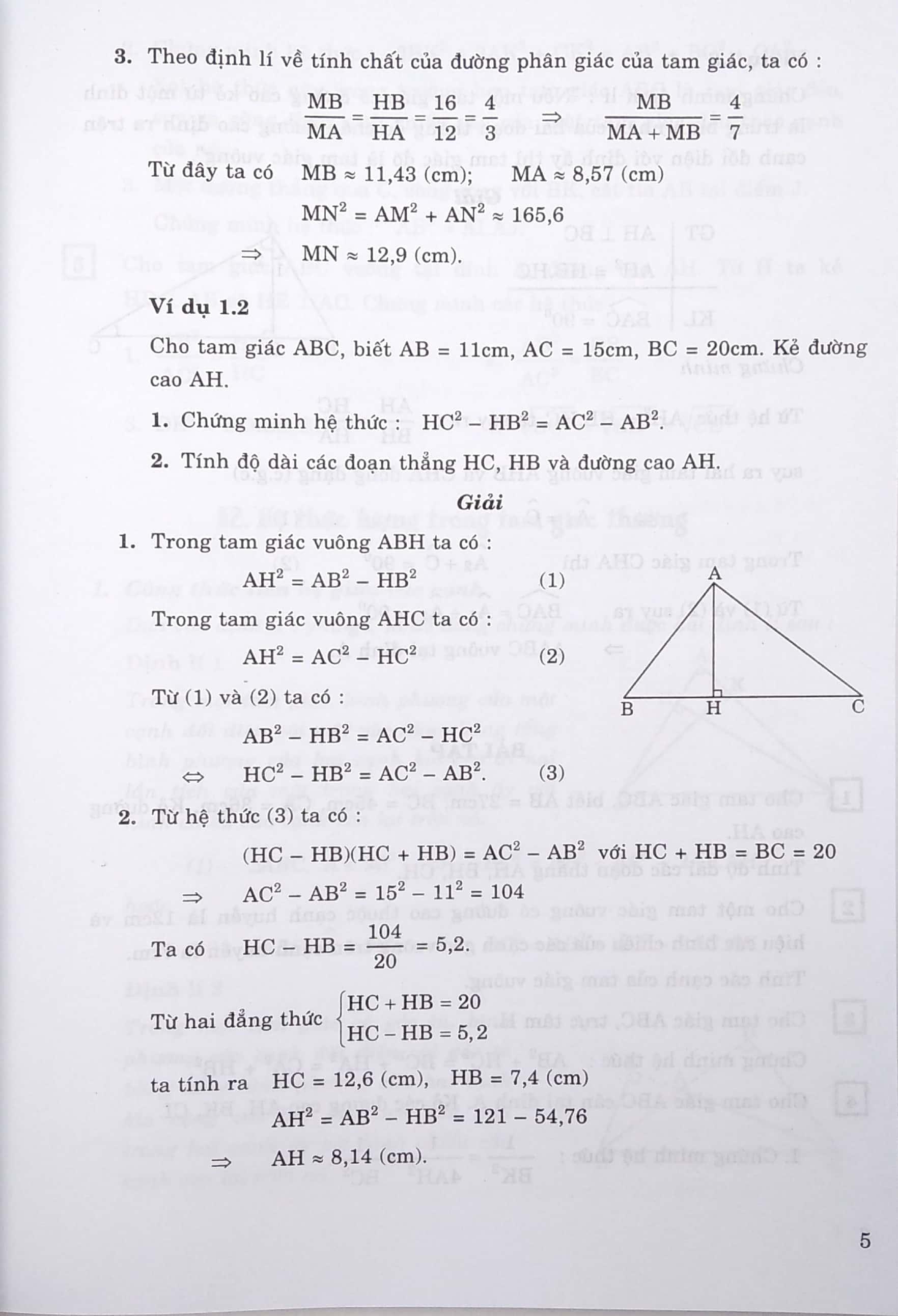 Toán Nâng Cao Hình Học 9
