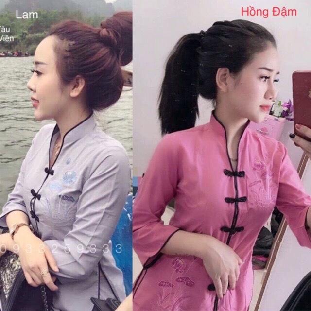 ĐỒ LAM ĐI CHÙA sẩm tàu thêu