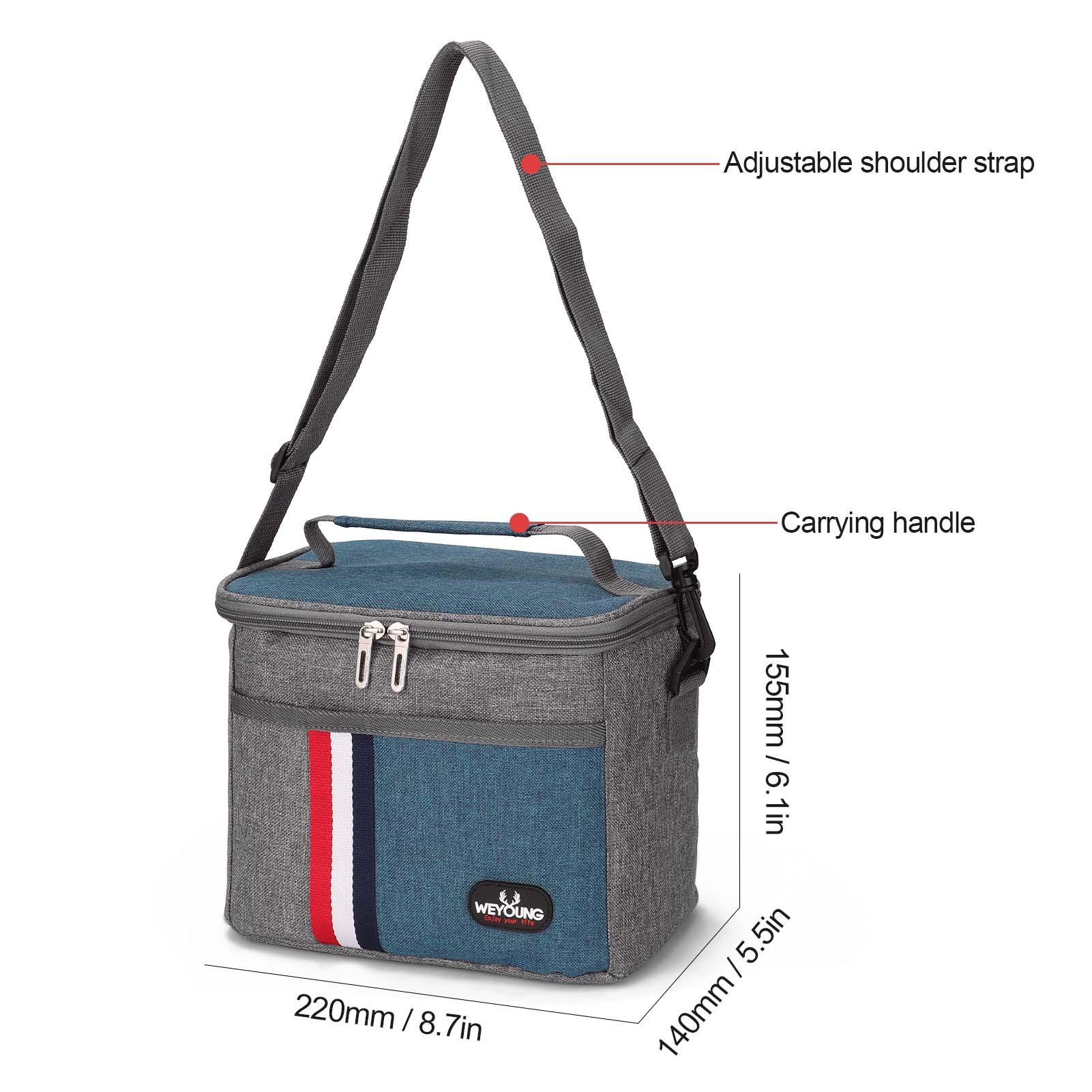 Túi cách nhiệt 8L đựng đồ ăn trưa, du lịch, dã ngoại