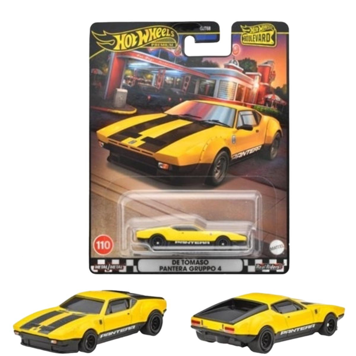 Đồ Chơi Siêu Xe Boulevard De Tomaso Pantera Gts Gruppo 4 HOT WHEELS HRT75/GJT68