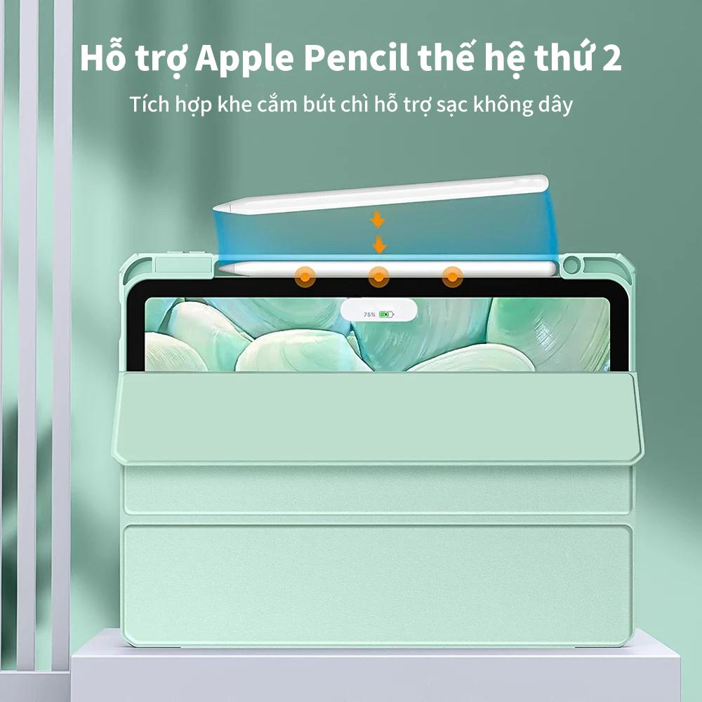 A5675 - Bao da dành Cho iPad Pro 11 12.9 2022 Air 4 Air 5 Gen 10 10.9 Gen 9 8 7 10.2 Ốp Lưng Clear Acrylic