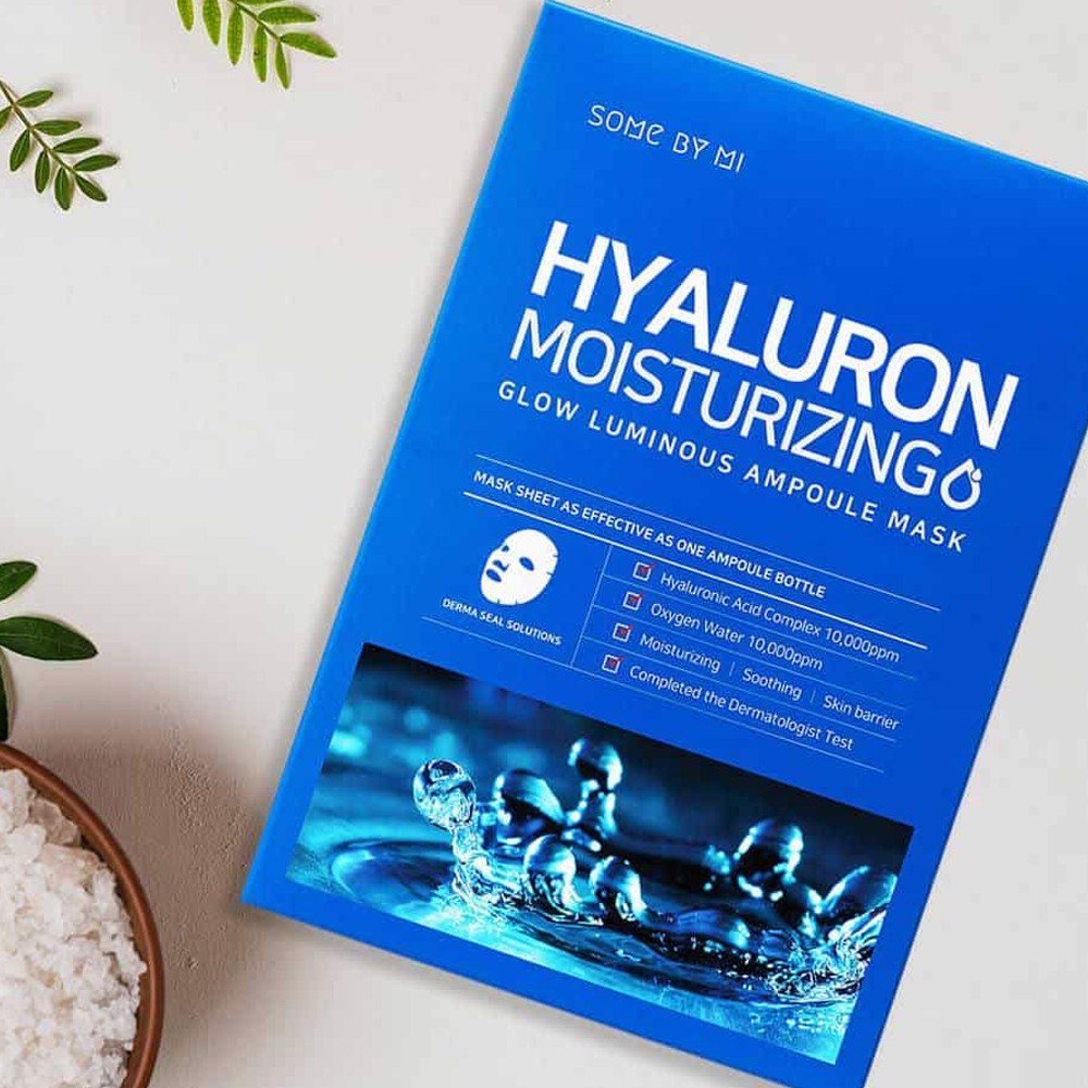 Hộp 10 Miếng Mặt Nạ Dưỡng Ẩm, Cấp Nước Some By Mi Hyaluron Moisturizing Sheet Mask