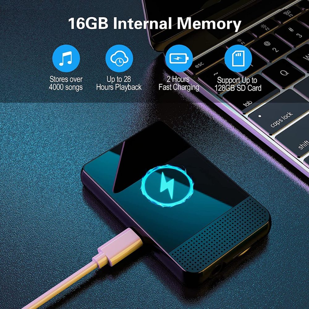 Máy nghe nhạc MP3 Bluetooth RUIZU M16 32GB - Hàng nhập khẩu