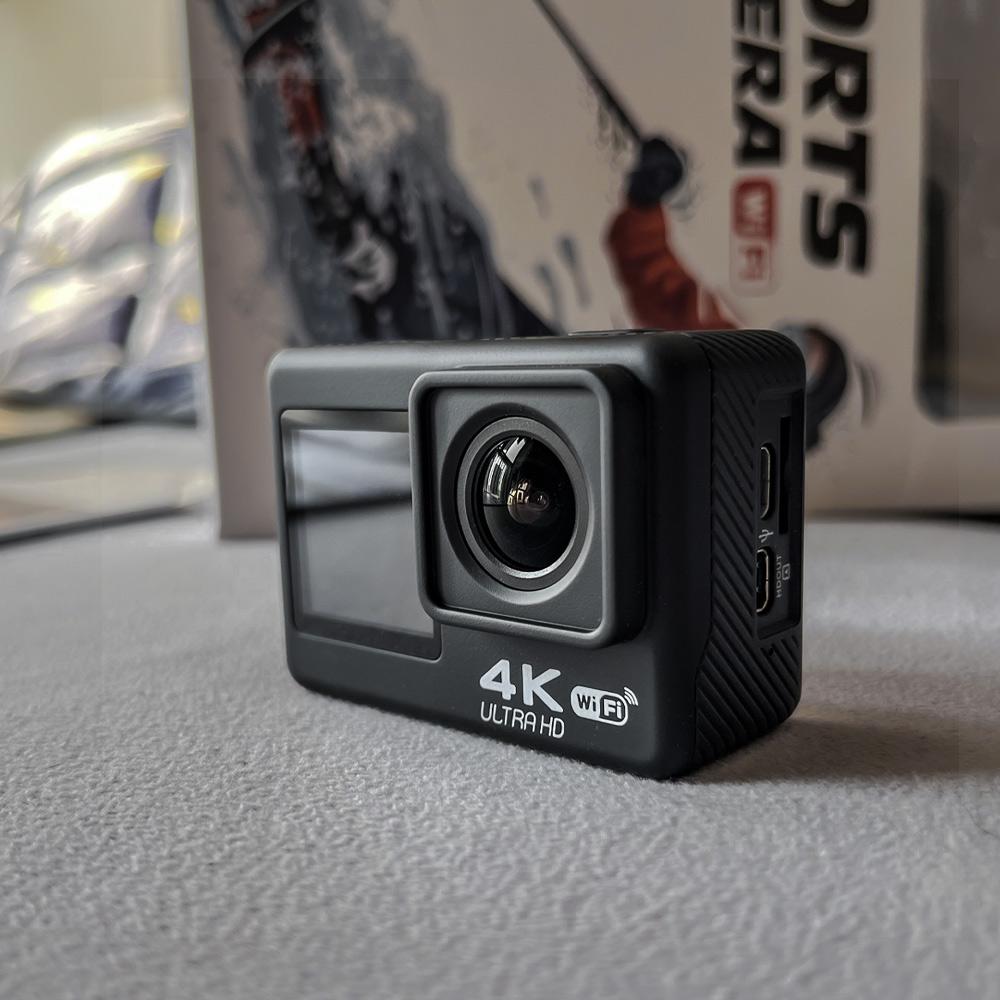 Waywalkers 60fps Camera hành động 4K 24MP LCD 2.0 inch EIS Zoom 4x Quay video Chống nước 30m Đi mũ bảo hiểm thể thao Pro Cam