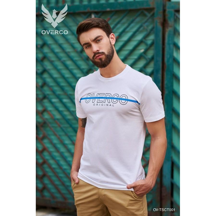 Áo thun nam OVERCO Chất Liệu 100% Cotton Thoáng Mát