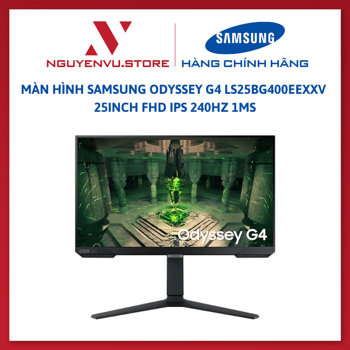 Màn hình Samsung Odyssey G4 LS25BG400EEXXV 25&quot; FHD IPS 240Hz 1ms - Hàng Chính Hãng