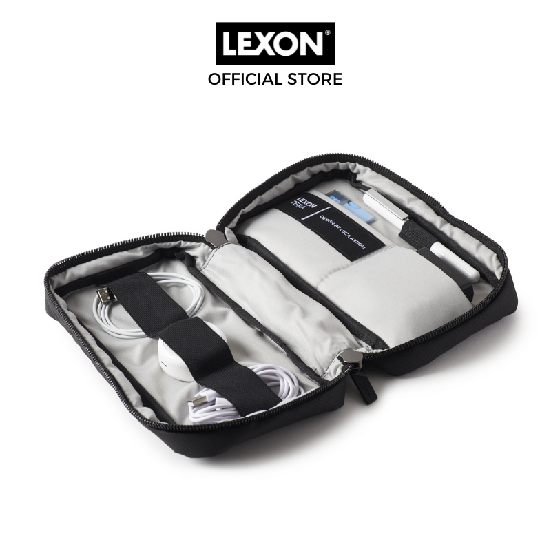 Túi đựng phụ kiện điện tử LEXON chống sốc kháng nước - TERA ORGANIZER POUCH - Hàng chính hãng