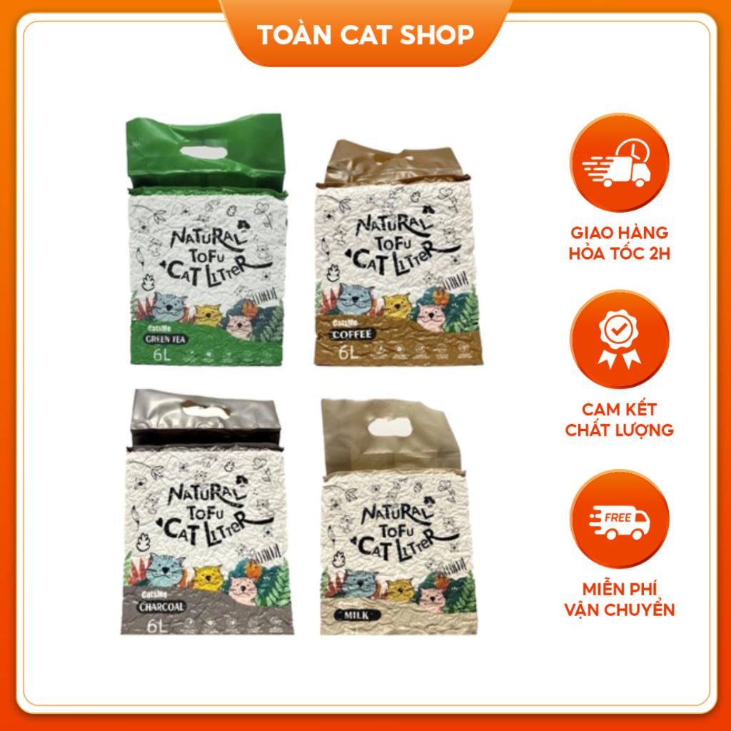 Cát Vệ Sinh Cát Đậu Nành Cho Thú Cưng Natural Tofu Cat Litter Cats Me Túi 6L