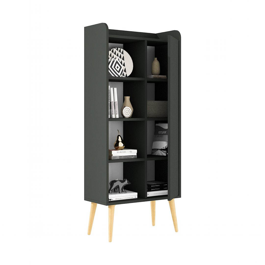 Kệ sách, kệ trang trí gỗ hiện đại SMLIFE Bromagic | Gỗ MDF dày 17mm chống ẩm | D64xR30xC146cm