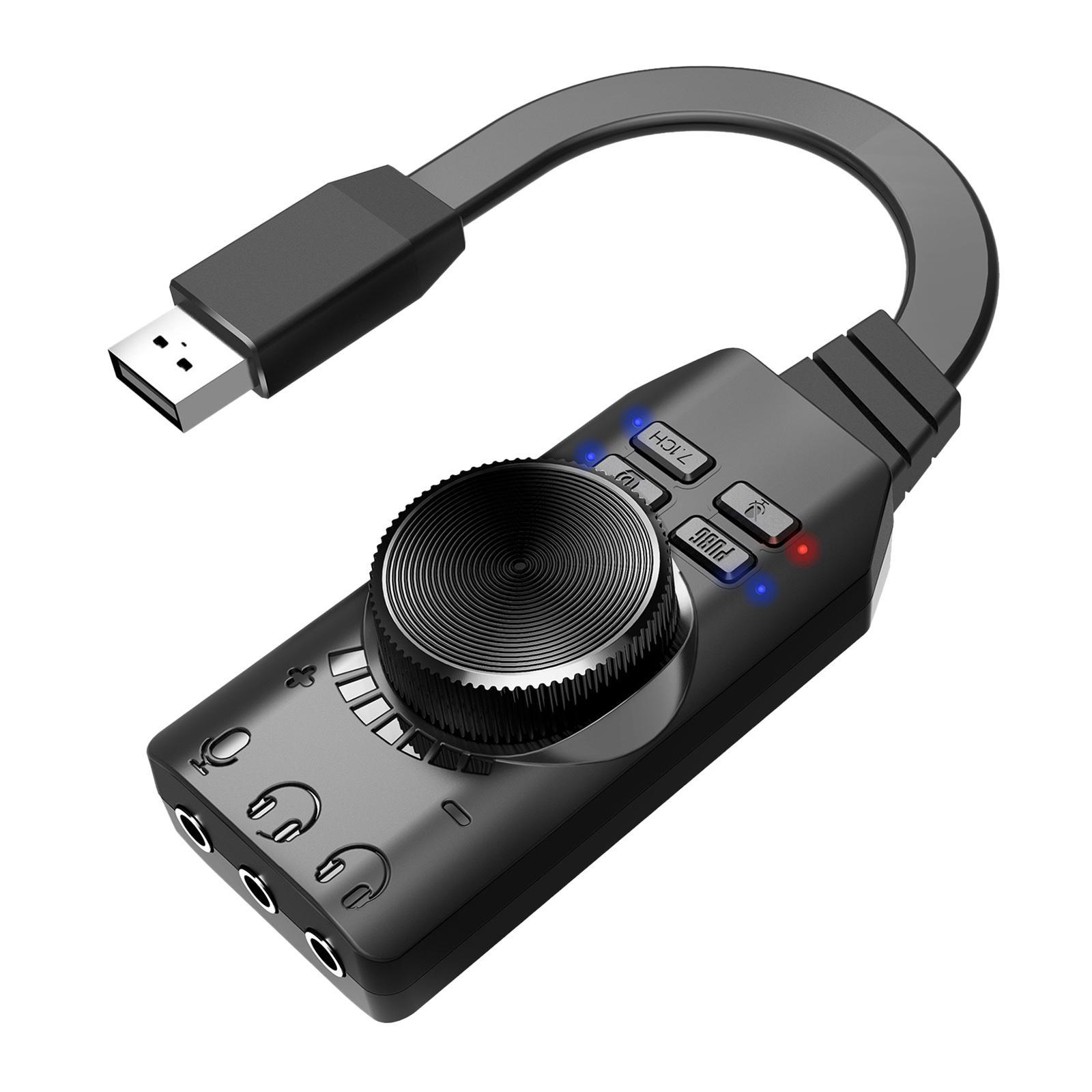 USB Sound Card 7.1 Channel with for Windows and