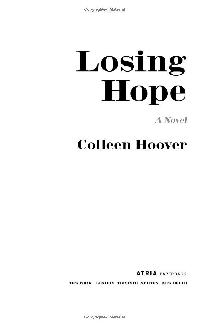 Losing Hope: Colleen Hoover