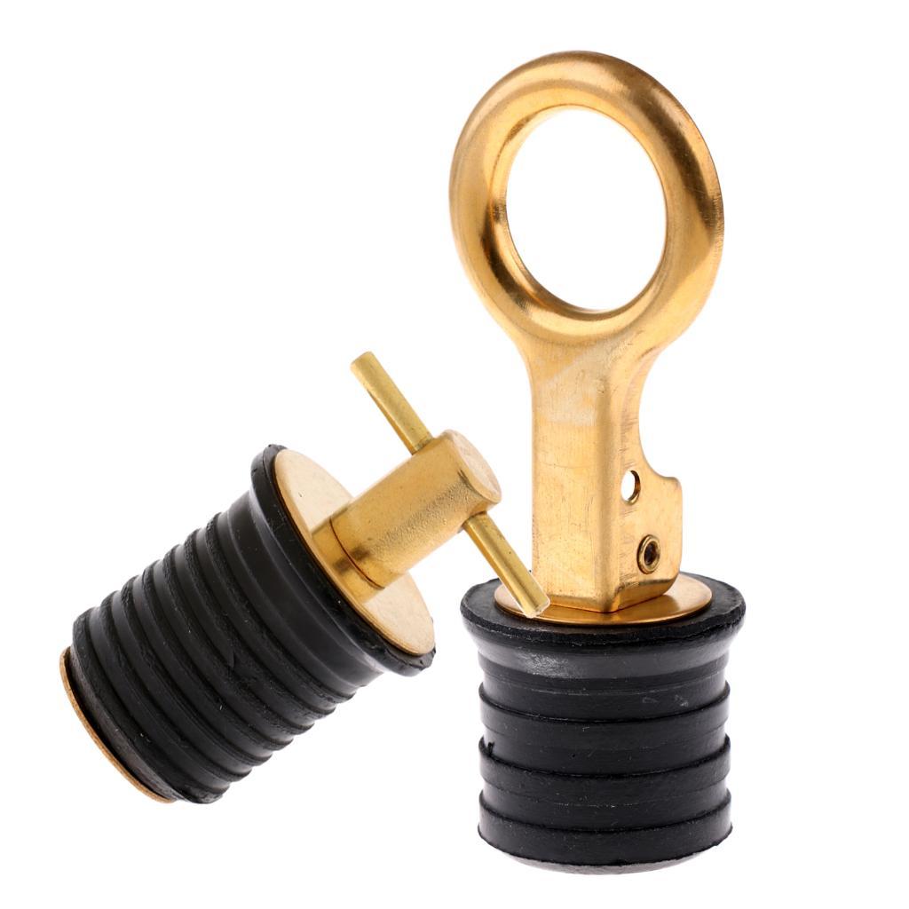 Durable Boot Livewell Drain Plug Set 30mm Snap Lock & 24mm Type
