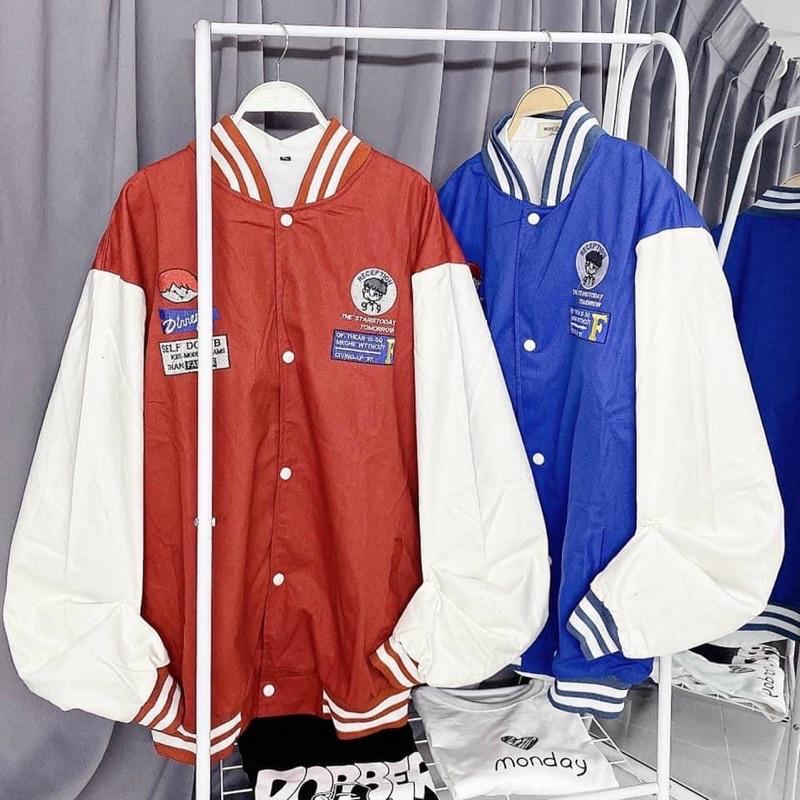 Áo bomber đầu lâu ảnh thật unisex