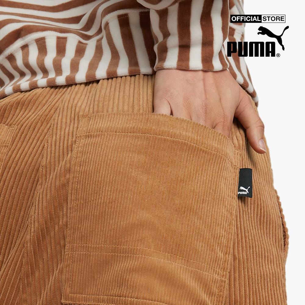 PUMA - Quần ống rộng nữ Downtown Corduroy 535748