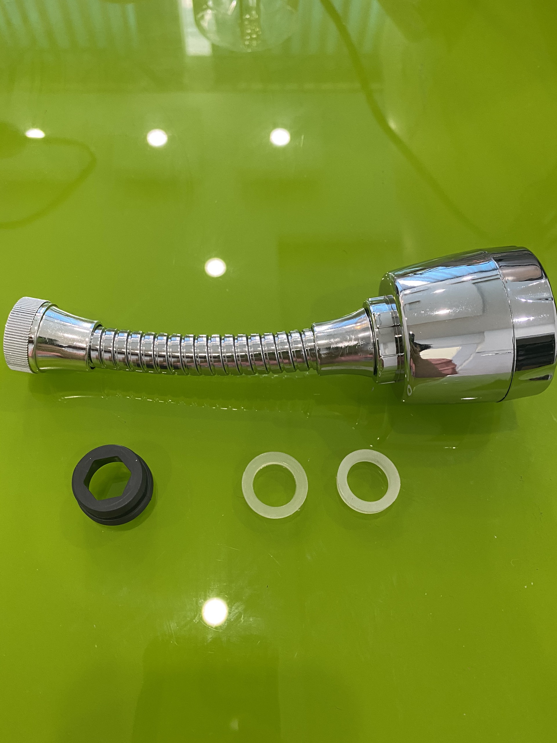 Đầu Vòi Xoay 360 Inox Có 2 Chế Độ Bật Nước Rửa Mọi Thứ, Mọi Ngóc Ngách Trong Bồn Rửa Bát Một Cách Tiện Lợi, Dễ Dàng