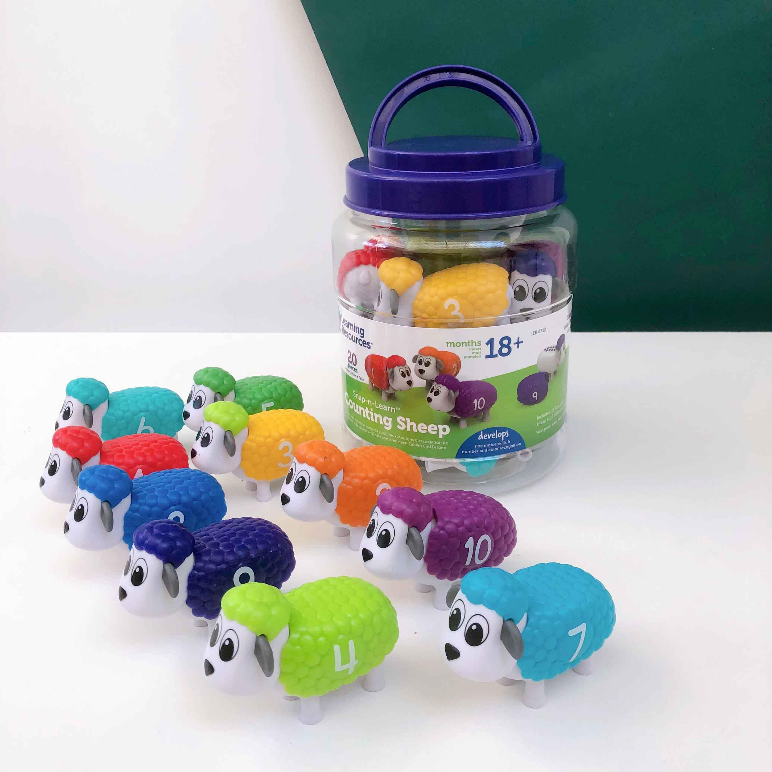 Learning Resources Bộ đồ chơi học đếm cừu - Snap-n-Learn Counting Sheep