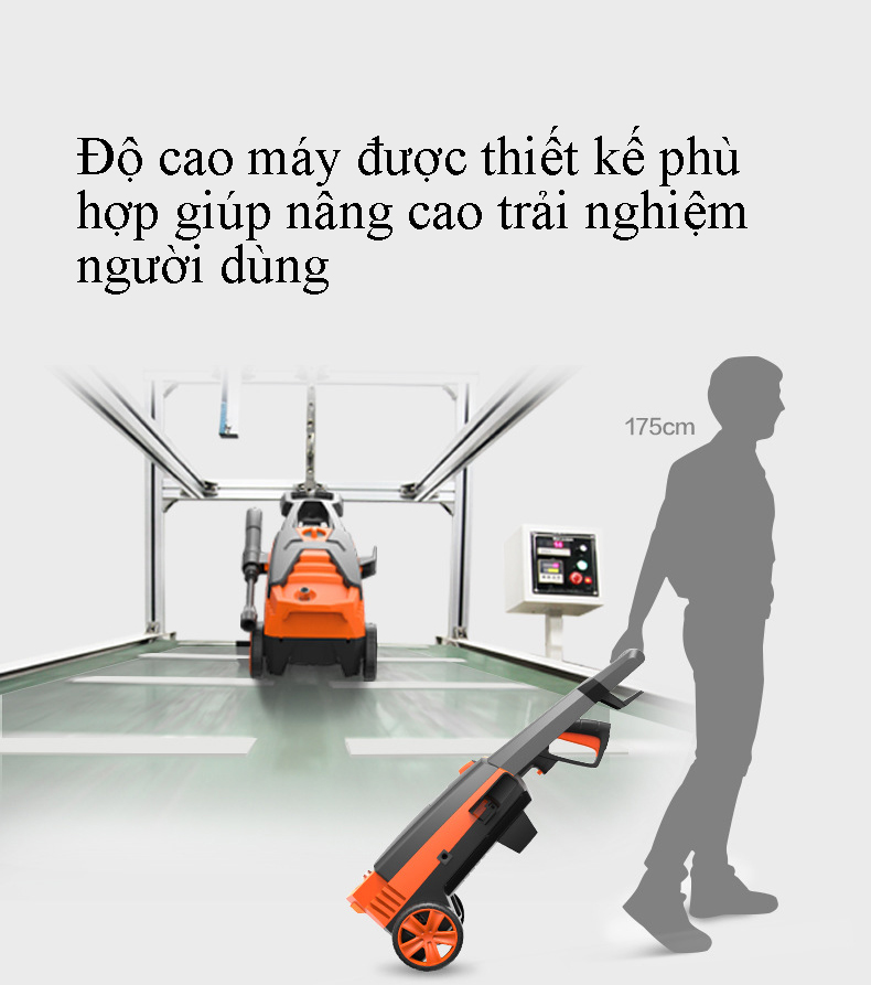 Máy xịt rửa xe gia đình cao áp Q463 công suất 1600W