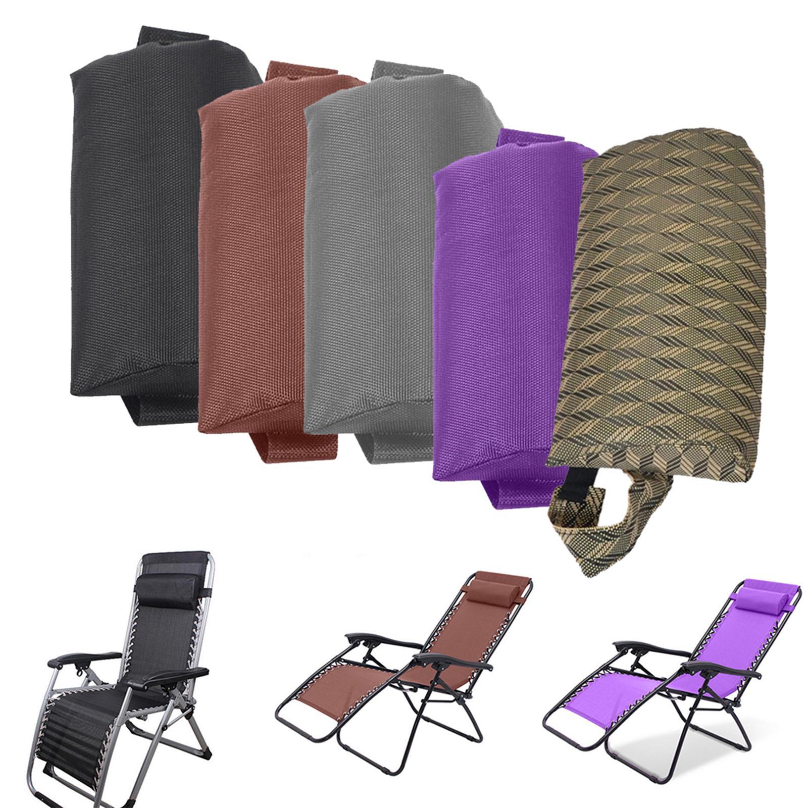 3x Folding Lounge Chair Headrest Head Cushion Pillow for Beach Sun Lounger