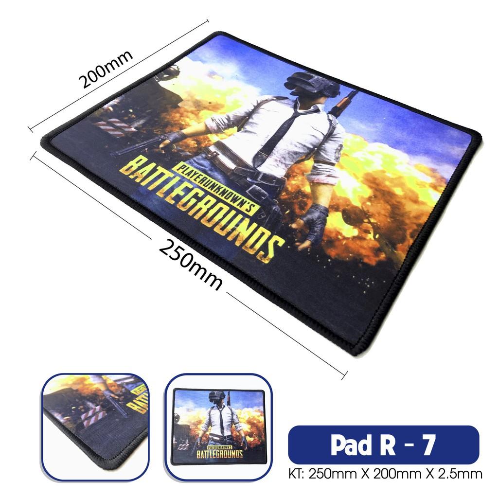 Lót Chuột Họa Tiết game R7 25 x 20 Dày 0.2 cm Có Viền