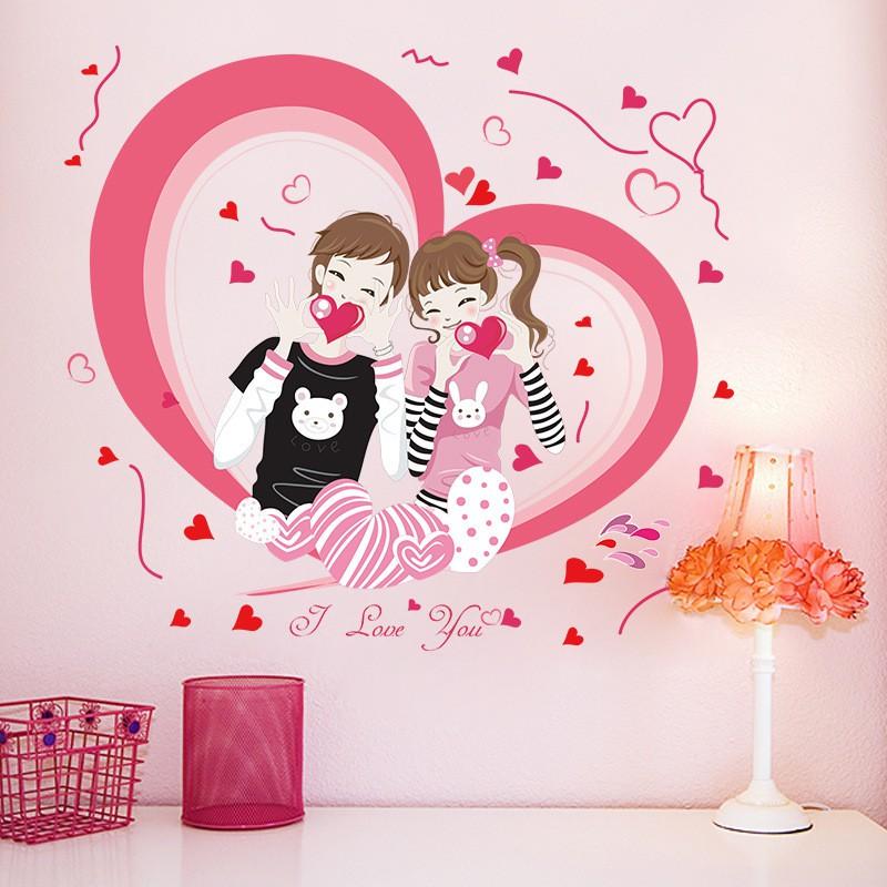 Decal dán tường tình yêu i love you SL2703