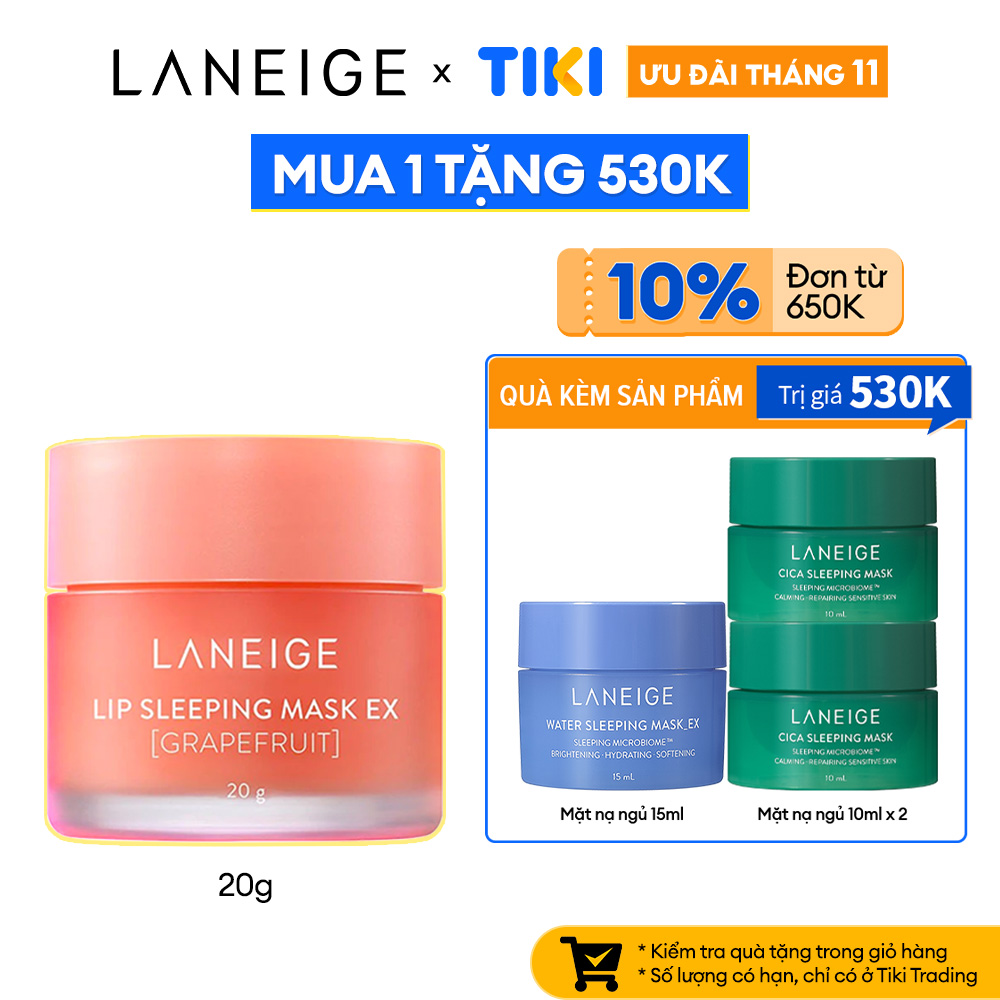 Mặt Nạ Ngủ Cho Môi Laneige Lip Sleeping Mask Grapefruit EX 20g