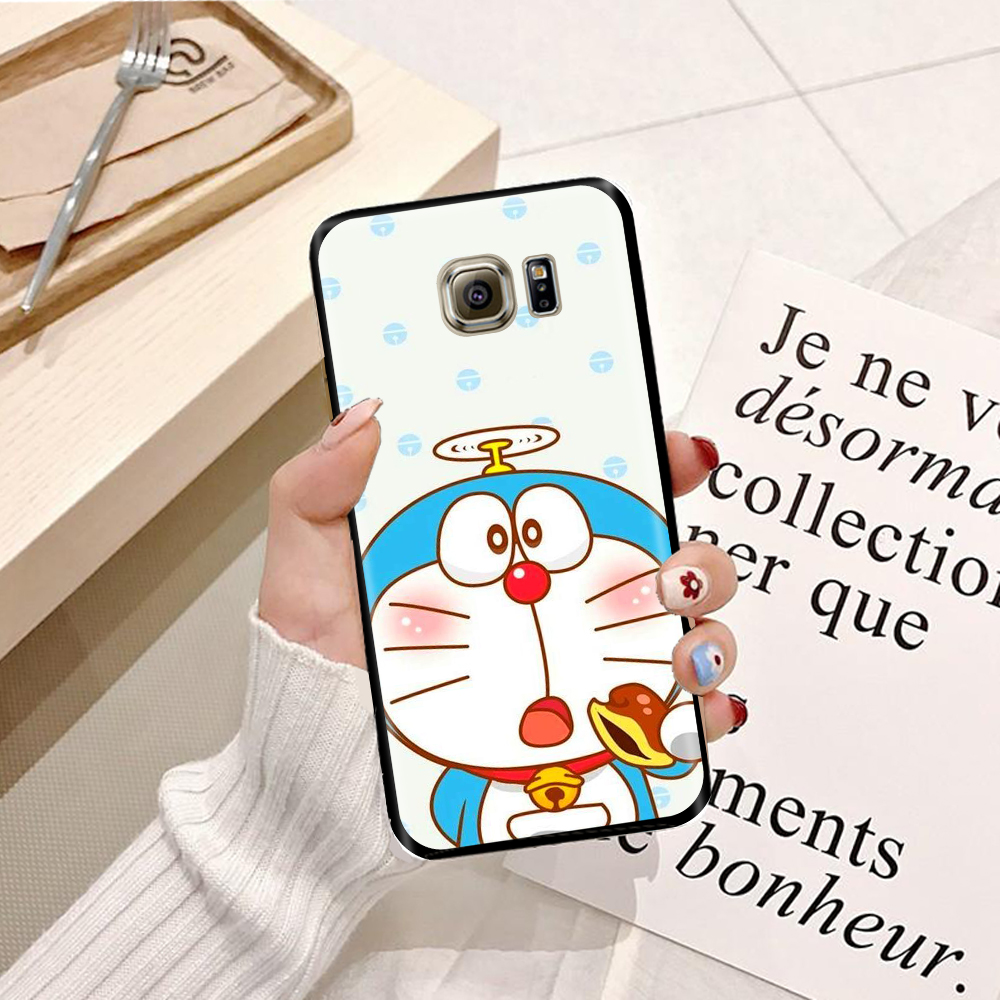 Ốp lưng điện thoại Samsung Galaxy S6 viền silicon dẻo TPU hình Doremon Dễ Thương - Hàng chính hãng