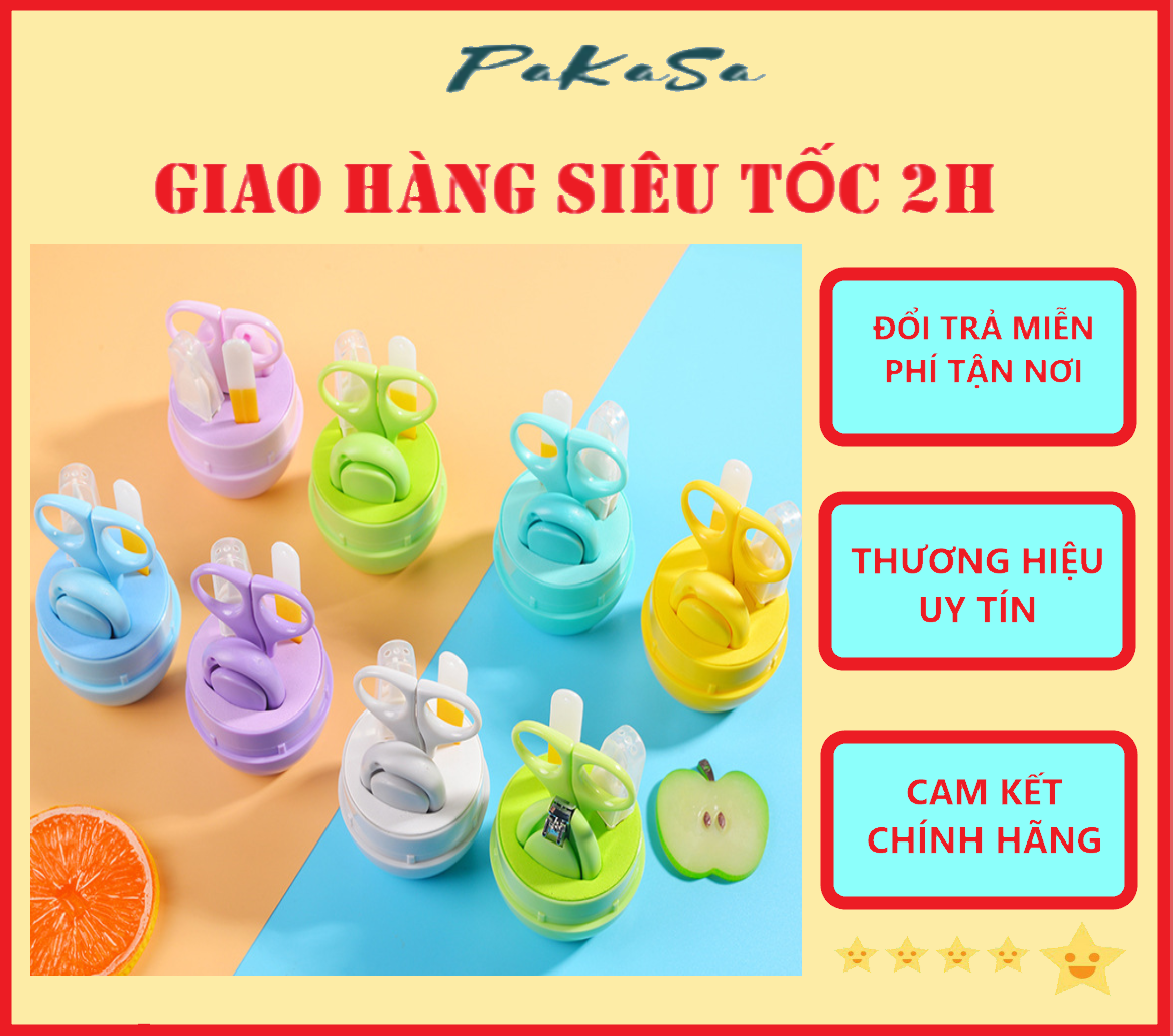 Bộ Dụng Cụ Cắt Móng Có Hộp Đựng Gọn Gàng Tiện Lợi - Chính Hãng ( Giao màu , họa tiết ngẫu nhiên)