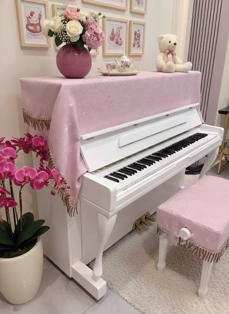 Khăn phủ đàn piano cơ đàn piano điện tử 88 phím sang trọng cổ điển trang trí giáng sinh noel năm mới Tết sinh nhật - Hàng chính hãng