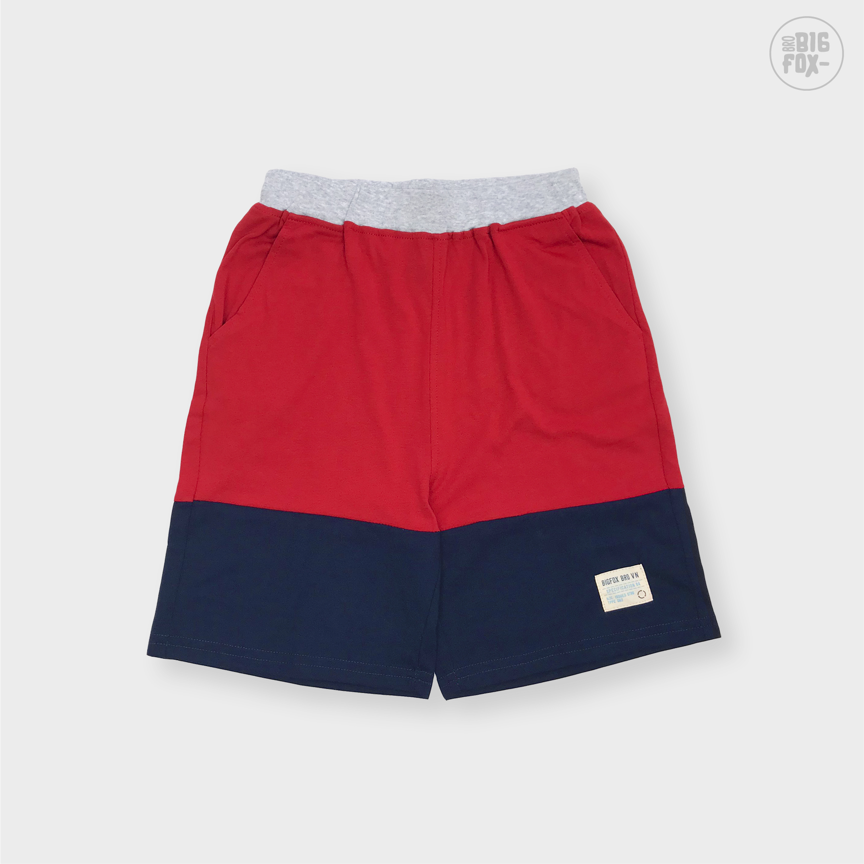 Quần Short Cho Bé Trai BIGFOX - MISSMEOW Mặc Hè Túi Chéo Chất Cotton Ba Màu Size 3,4,5,6,7,8,9,10,11,12,13,14,15 Tuổi