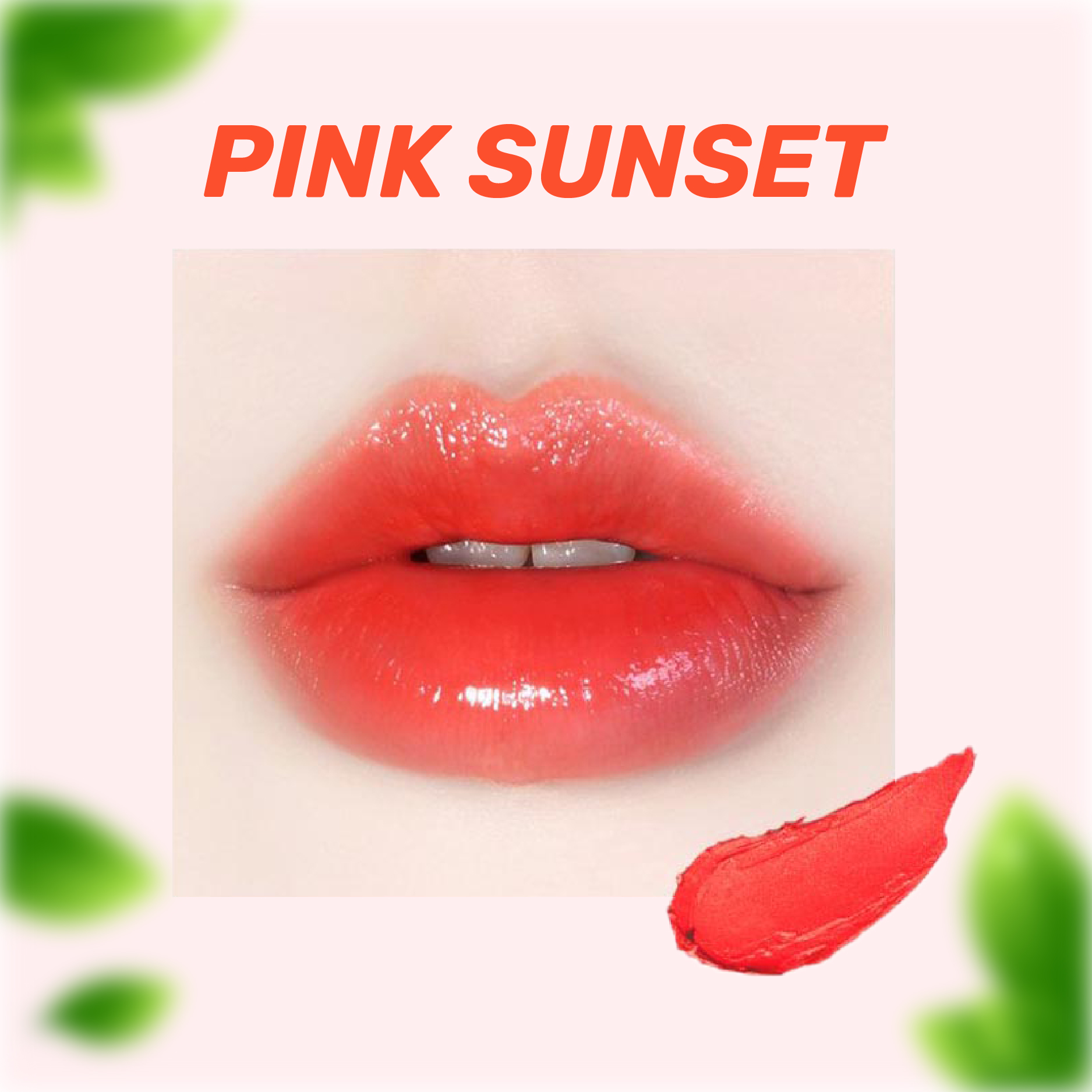 Son Dưỡng Lì Có Màu YNM Candy Pop Glow Melting Balm Pink Sunset 3g/ Đỏ Cam