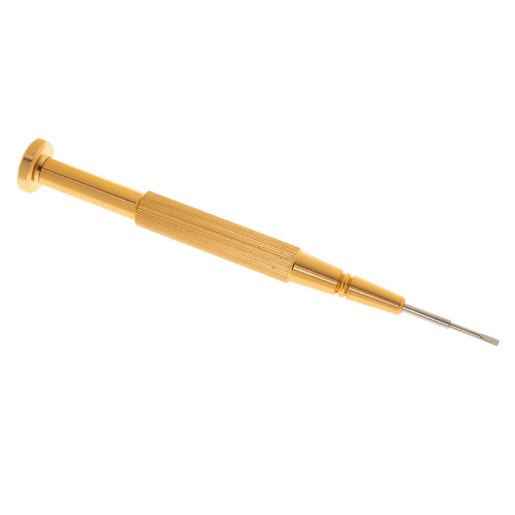 Stainless Steel Slot Flat Head Eyeglass Glasses Screwdriver Watch Repair Kit